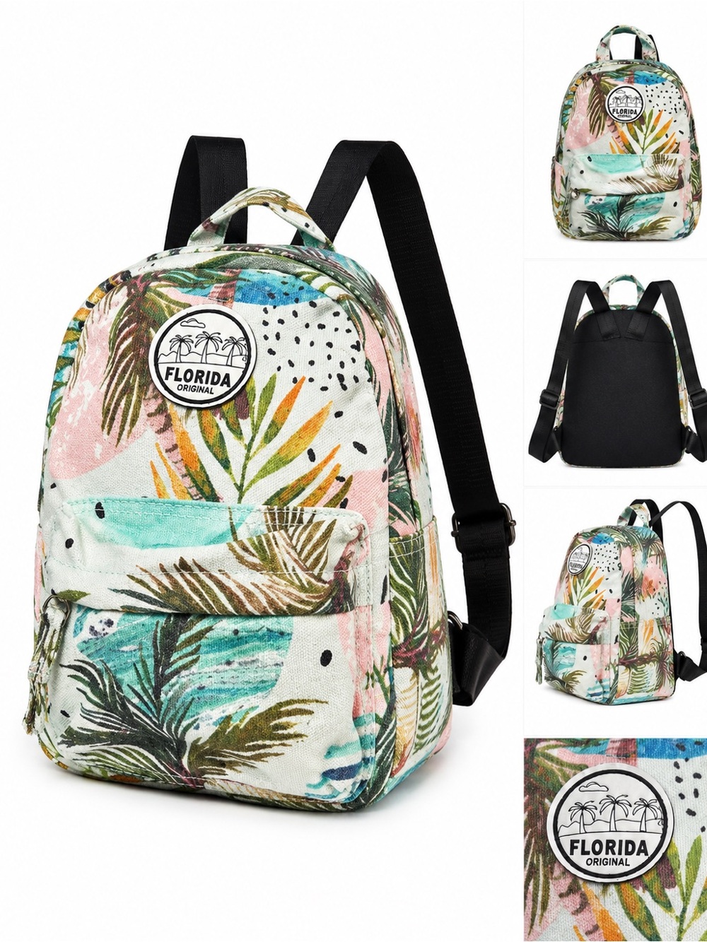 Robin Ruth Florida Original Mini Backpack Tropical‎ Print Travel Daypack
